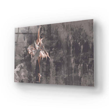 Distressed Ballerina Glass Wall Art - DIY - CreoGlass®