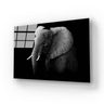Elephant Black and White Glass Wall Art - DIY - CreoGlass®