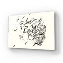 Female Silhouette with Birds Glass Wall Art - DIY - CreoGlass®