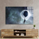 Flying to the Moon Glass Wall Art - DIY - CreoGlass®