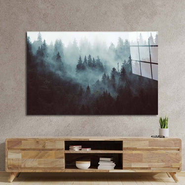 Foggy Forest Glass Wall Art - DIY - CreoGlass®