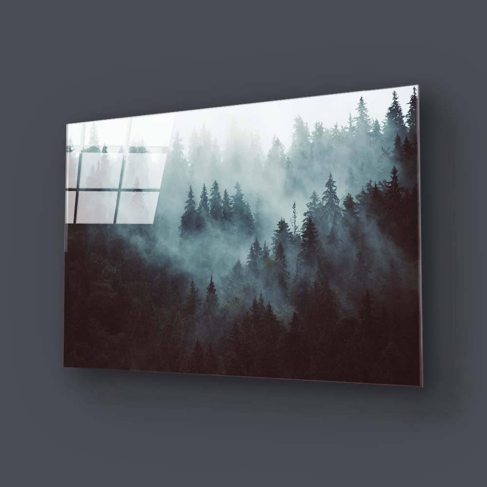 Foggy Forest Glass Wall Art - DIY - CreoGlass®
