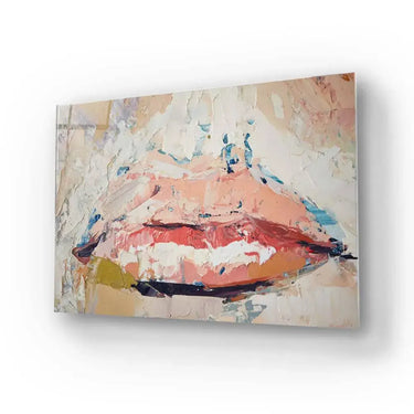 Fragmented Lips Glass Wall Art - DIY - CreoGlass®