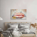Fragmented Lips Glass Wall Art - DIY - CreoGlass®
