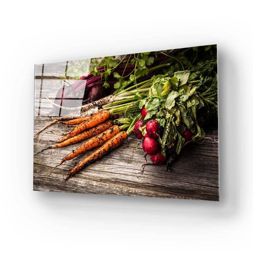 Fresh Vegetables Glass Wall Art - DIY - CreoGlass®