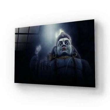 Giant Statue God Shiva Koneshwaram Trincomalee Glass Wall Art - DIY - CreoGlass®