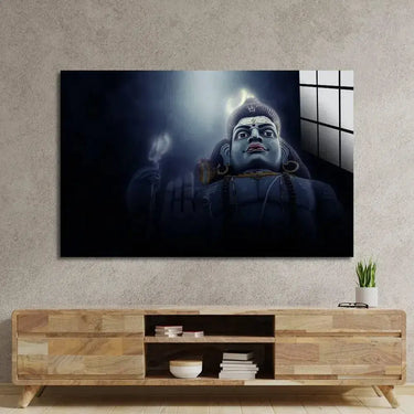 Giant Statue God Shiva Koneshwaram Trincomalee Glass Wall Art - DIY - CreoGlass®