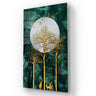 Golden Deer under Moonlight Cut-Out Glass Wall Art - DIY - CreoGlass®