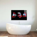 Halfmoon Betta Fish 2 Glass Wall Art - DIY - CreoGlass®
