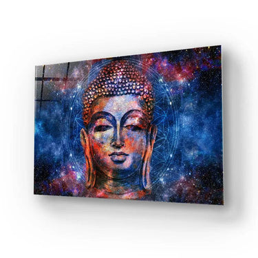 Head Lord Buddha Digital Glass Wall Art - DIY - CreoGlass®