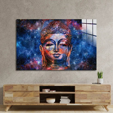 Head Lord Buddha Digital Glass Wall Art - DIY - CreoGlass®