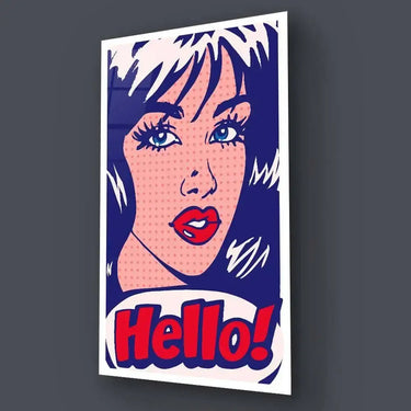 Hello! Retro Glass Wall Art - DIY - CreoGlass®