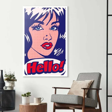 Hello! Retro Glass Wall Art - DIY - CreoGlass®