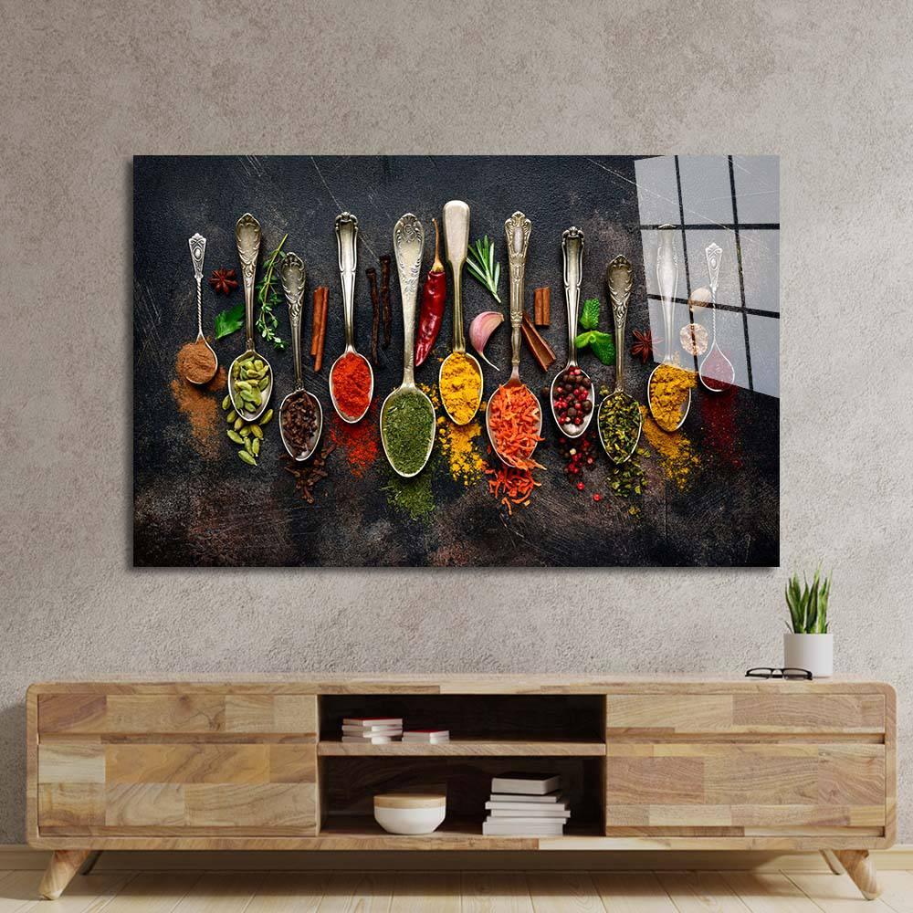 Herbs and Spices Glass Wall Art - DIY - CreoGlass®