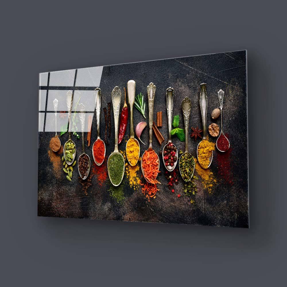 Herbs and Spices Glass Wall Art - DIY - CreoGlass®