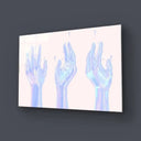 Holographic Hands Glass Wall Art - DIY - CreoGlass®