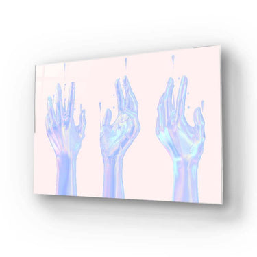 Holographic Hands Glass Wall Art - DIY - CreoGlass®