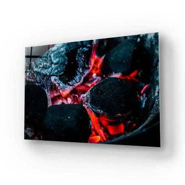 Hot Coals Glass Wall Art - DIY - CreoGlass®