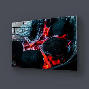 Hot Coals Glass Wall Art - DIY - CreoGlass®