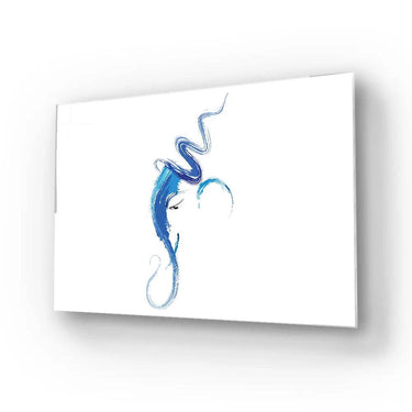 Illustration Hindu God Lord Ganesha Glass Wall Art - DIY - CreoGlass®