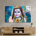 Lord Shiva Hindu God Om Hindi Glass Wall Art - DIY - CreoGlass®