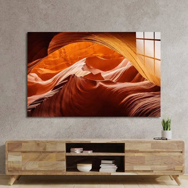 Lower Antelope Canyon National Park Glass Wall Art - DIY - CreoGlass®