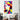 Vibrant geometric abstract art print featuring a stylized female profile, displayed in modern living room decor