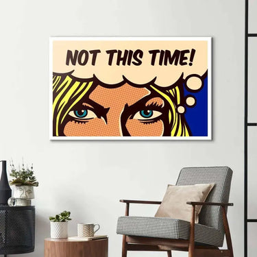 Not This Time! Glass Wall Art - DIY - CreoGlass®