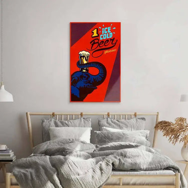 One Ice Cold Beer, Please Glass Wall Art - DIY - CreoGlass®