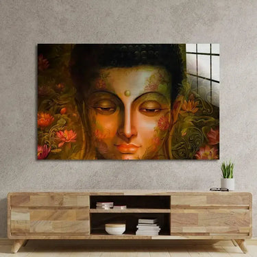 Painting Budha Glass Wall Art - DIY - CreoGlass®