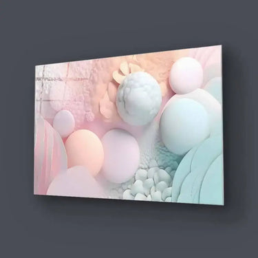 Pastel 3D Bubbles Glass Wall Art - DIY - CreoGlass®