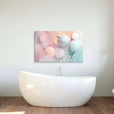 Pastel 3D Bubbles Glass Wall Art - DIY - CreoGlass®