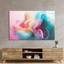 Pastel 3D Cloud 2 Glass Wall Art - DIY - CreoGlass®
