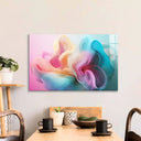 Pastel 3D Cloud 2 Glass Wall Art - DIY - CreoGlass®