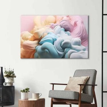 Pastel 3D Cloud Glass Wall Art - DIY - CreoGlass®