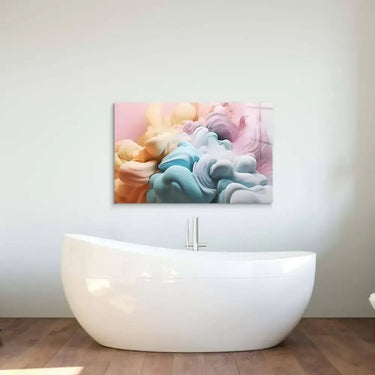 Pastel 3D Cloud Glass Wall Art - DIY - CreoGlass®