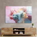 Pastel 3D Clouds 3 Glass Wall Art - DIY - CreoGlass®