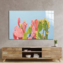 Pastel Cactus Glass Wall Art - DIY - CreoGlass®