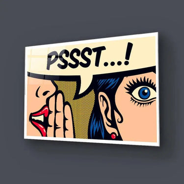 Pssst! Glass Wall Art - DIY - CreoGlass®