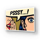 Pssst! Glass Wall Art - DIY - CreoGlass®