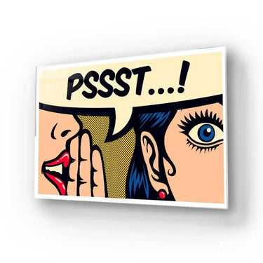 Pssst! Glass Wall Art - DIY - CreoGlass®