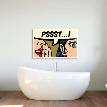 Pssst! Glass Wall Art - DIY - CreoGlass®