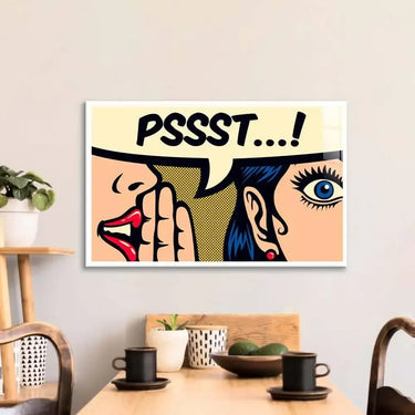 Pssst! Glass Wall Art - DIY - CreoGlass®