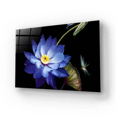 Purple Lotus Glass Wall Art - Landscape Sizes - DIY - CreoGlass®