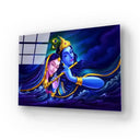 Radha Krishna Symbol Divine Love Glass Wall Art - DIY - CreoGlass®