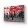 Red Leaves Trees in Park Glass Wall Art - DIY - CreoGlass®