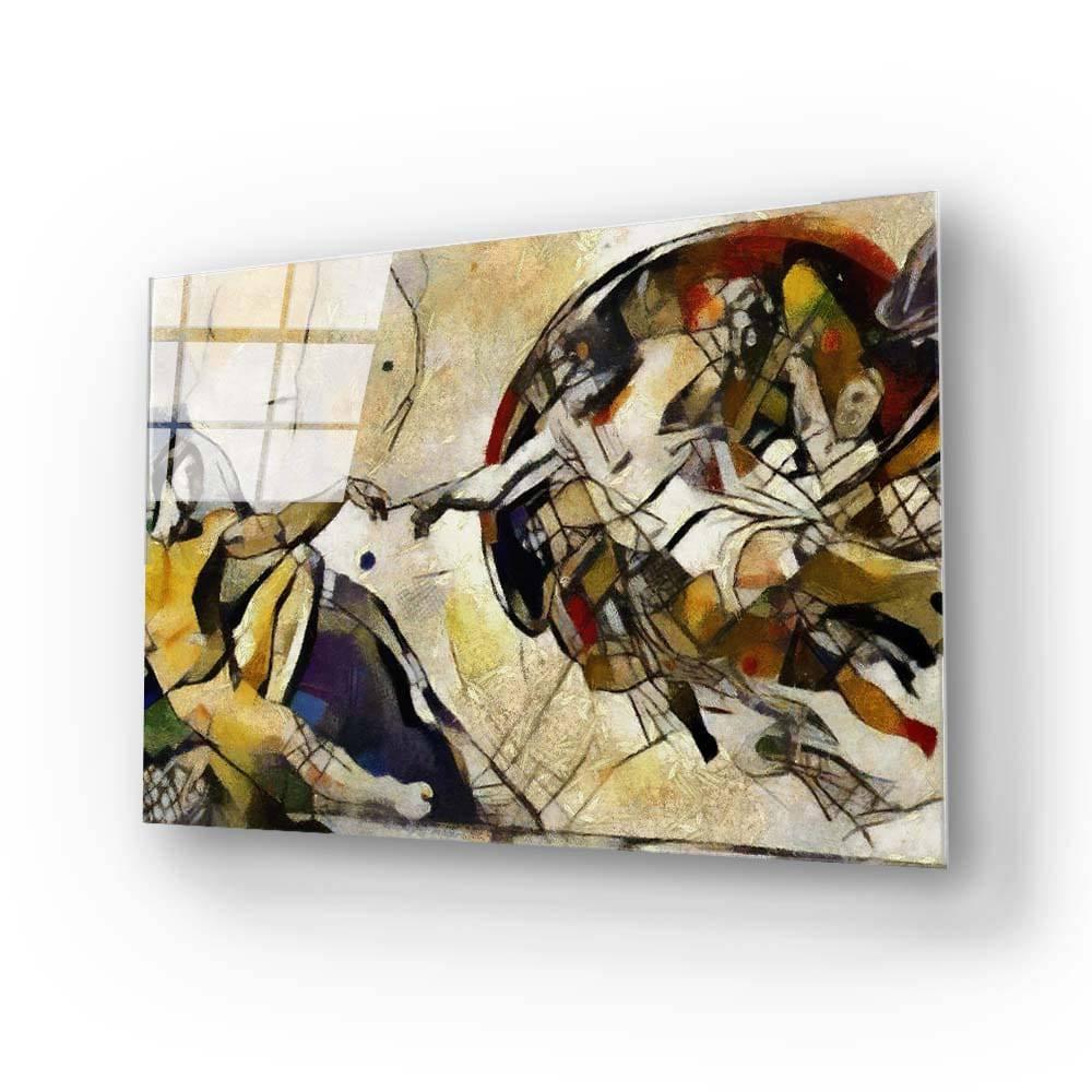 Reproduction Adam Fresco Michelangelo Glass Wall Art - DIY - CreoGlass®