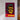 Vintage horror movie poster art with bold yellow and teal monster face on deep red background