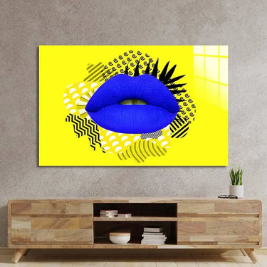 Retro Lips Glass Wall Art - DIY - CreoGlass®