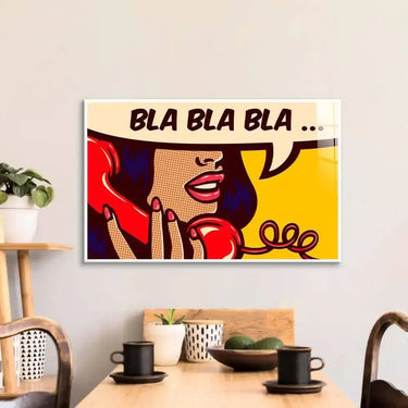 Retro Phone Call Glass Wall Art - DIY - CreoGlass®